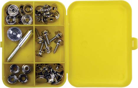 SeaSense 50048250 Canvas Fastener Snap Repair Kit 47 Pieces