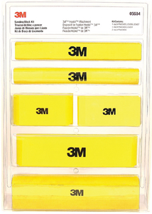 3M 05684 Hookit Foam Sanding Block Kit - 7 Piece Assortment