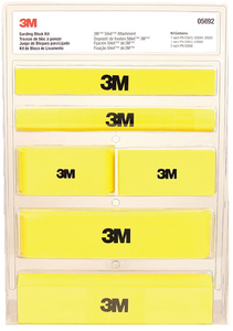 3M 05692 Stikit Foam Sanding Block Kit 7-Piece Assortment