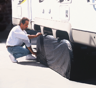 Adco Products 3993 Black Triple Axle Tyre Gard Wheel Cover 27-29 Inch