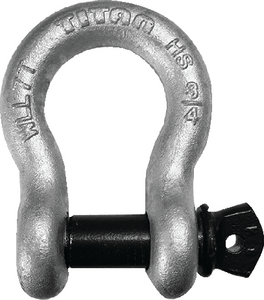 HWH 10319610 High Strength Galvanized Anchor Bow Shackle 3/8 Inch