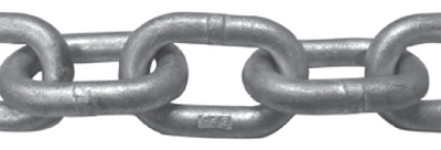 HWH 10312729 G43 Long Link Mooring Chain 3/8" x 200' Hot Dip Galvanized