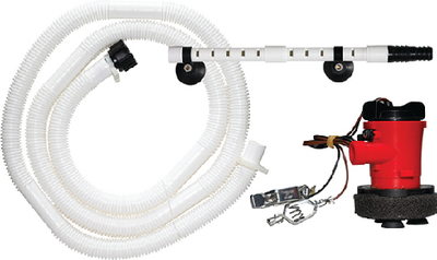 Johnson Pumps 60000 Cartridge Aerator Livewell Kit with Battery Clips and Mounting Feet