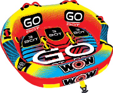 Wow Sports 181050 WOW Go-Bot Cockpit Towable 3 Rider Water Tube