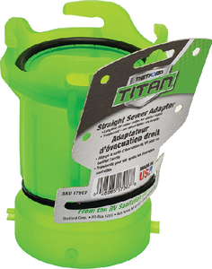 Thetford 17907 Titan Premium RV Straight Sewer Adapter