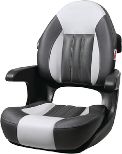 Tempress Products 68352 ProBax Elite Helm Seat with Arms Charcoal/Gray/Carbon