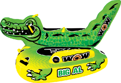 WOW Sports 19-1070 Big Al Towable Tube 1-4 Riders Inflatable Water Toy