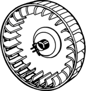 Suburban Mfg 350184 Combustion Air Wheel for SF Series Furnaces