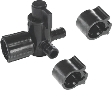 Flair-It Sales 30913 PEXLock 3-Way Bypass Valve 1/2" Barb x 1/2" Barb x 1/2" FPT