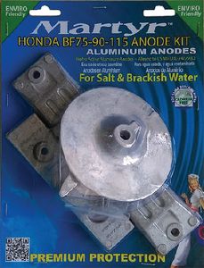 Martyr Anodes CMHBF75115KITA Honda BF Outboard Anode Kit - Aluminum