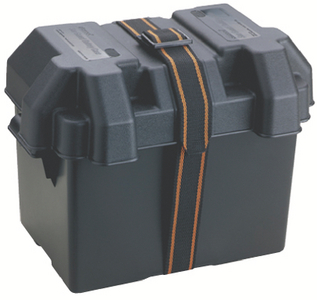 Attwood Marine 9069-1 Standard Non-Vented Battery Box Group 24/24M Black