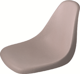 Attwood Marine 98390GY Molded Fish Seat Gray Boat Bucket Seat