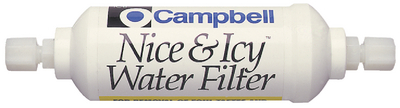 Campbell Hausfeld IC6 Nice'N Icy Inline Water Filter for Ice Makers and Refrigerators
