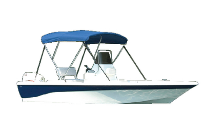 Carver Covers 406A04 Blue Acrylic Boat Top Fabric for 3 Bow Bimini