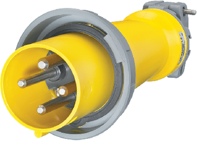 Hubbell M4100P12 Marine Shore Power Plug 100A 125/250V 3-Pole 4-Wire