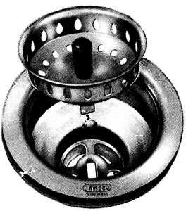 LaSalle Bristol 65JN10081 RV Sink Strainer Assembly with Stainless Steel Basket 3-1/2 Inch