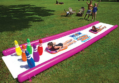 Wow Sports 192010 Strike Zone 25ft Inflatable Water Slide with Sprinkler System