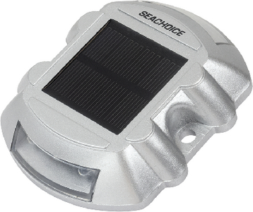 Seachoice 03701 Round Solar Courtesy Dock LED Light with 6 White LEDs