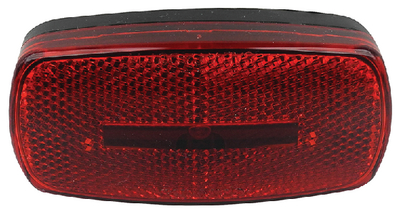 Fultyme RV 1105 Marker Clearance Light with Reflex Red Lens Black Base