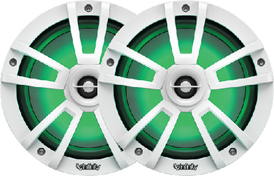 Infinity INF622MLW 6.5-Inch Marine Coaxial Speakers with RGB Lighting White