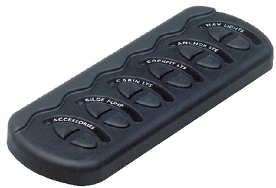 BEP Marine CG26WF Contour Generation II 6-Switch Sprayproof Panel with Fuses