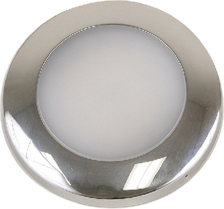 Scandvik 41671P S3 LED Downlight Stainless Steel Surface Mount Warm White/Blue