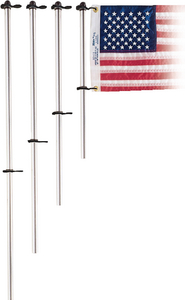 Taylor Made 918 3/4" Aluminum Flag Pole with Charlevoix Clips