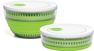 Progressive Int'L CSS-3 Collapsible Salad Spinner Space-Saving Design