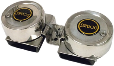 Sea-Dog Line 431125-1 MaxBlast Twin Mini Compact Horn 6 Amp 12V Stainless Steel