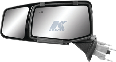 K-Source 80930 Snap & Zap Custom Fit Towing Mirrors for 2019-2024 Chevy Silverado 1500 GMC Sierra 1500