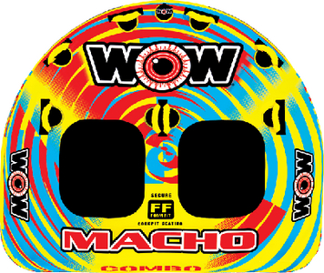 WOW Sports 161010 Macho Combo Towable Tube 1-2 Riders