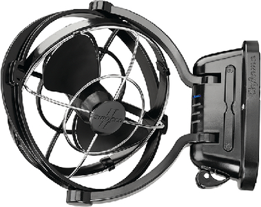Cms Mfg. 7010CABBX Caframo Sirocco II 12/24V Gimbaled Cabin Fan, Black