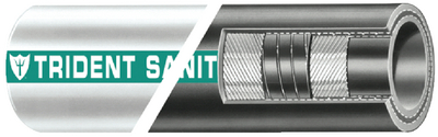 Trident Hose 1021006 Premium Sani Hose 1 Inch x 50 Feet White