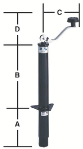 BAL 29033B 5000 lb Capacity Top Wind A-Frame Tongue Jack