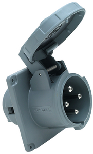 Hubbell M4100B12R 100A 125/250V Shore Power Inlet