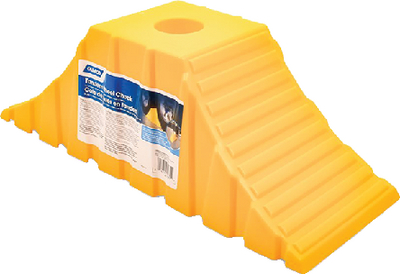 Camco 44435 Tandem Axle Wheel Chock with Tongue Jack Stand