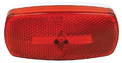 Fultyme RV 1104 Marker Clearance Light Red Lens White Base with Reflex