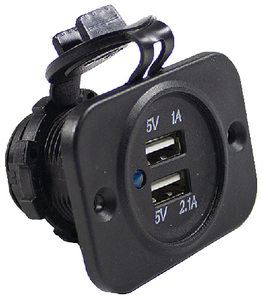WirthCo 20601 Dual USB Port Charger with Weatherproof Cover