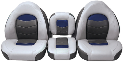 Wise Seating 33171880 Seat Pro-Angler 14 Gry Blu Cha