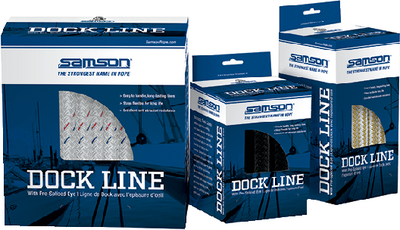 Samson 604024002561 HarborMaster Dock Line 3/8" x 25' White with Tracer