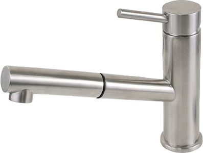 Scandvik 74122 Nordic Pull-Out Galley Mixer Brushed Stainless Steel