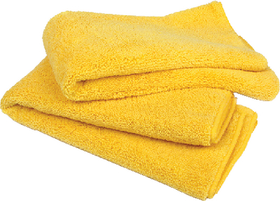 Buffalo Tools 65013 Microfiber Detail Towels 20" x 20" Yellow 15-Pack