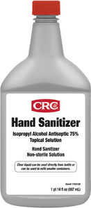 CRC Industries 1752187 Hand Sanitizer 30 Oz 75% Isopropyl Alcohol