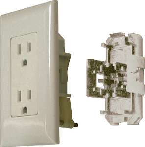 Diamond Group DG15IVVP 15A 125V Decor Speed Box Receptacle Ivory