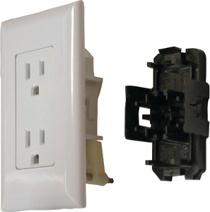 Diamond Group DG15TVP Self-Contained Decor Receptacle 15A 125V White