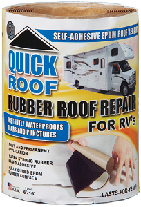 Co-Fair WRQR625 Quick Roof EPDM Rubber Repair Tape 6 Inch x 25 Feet