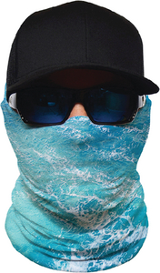 Yachter's Choice Products 48001 Face Guard Neck Gaiter Waves Pattern