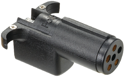 RV Designer P717 6-Way Round to 4-Way Flat Trailer Wiring Adapter