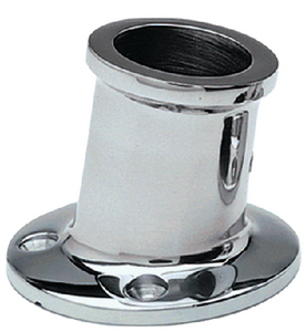 TAYLOR 966 Stainless Steel Top Mount Flag Pole Socket 1-1/4 Inch 10 Degree