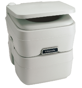 Sealand 9108554395 Dometic 5.0 Gallon SaniPottie 965MSD Portable Toilet with Mounting Brackets